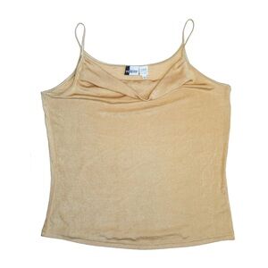 Together Y2K Gold Slinky Tank